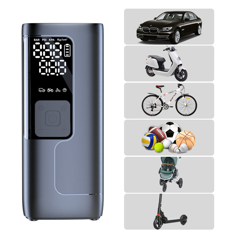 NW06 Portable Car Tire Pump Digital Display Air Inflator with Power Bank Function NW06 Portable Car Tire Pump Digital Display Air Inflator with Power Bank Function